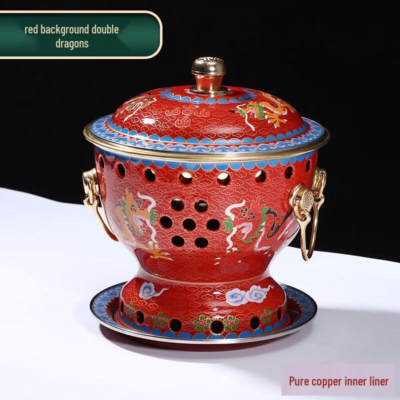 Zhongji Cloisonne Copper Personal Hot Pot 19cm