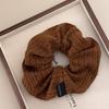 Korea Fashion Knitted Wool Scrunchie Women Girls Elastic Hair Rubber Band Accessories Tie Hair Ring Rope Headdress Headwear