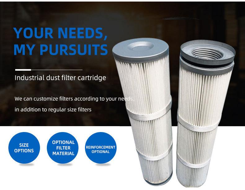 In-Stock Threaded Dust Removal Filter Cartridge for Welding Fume Purification