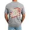 Men V Neck Short Sleeve T Shirt with Independence Day Print Casual Loose Fit Top Pocket Design Comfortable Material