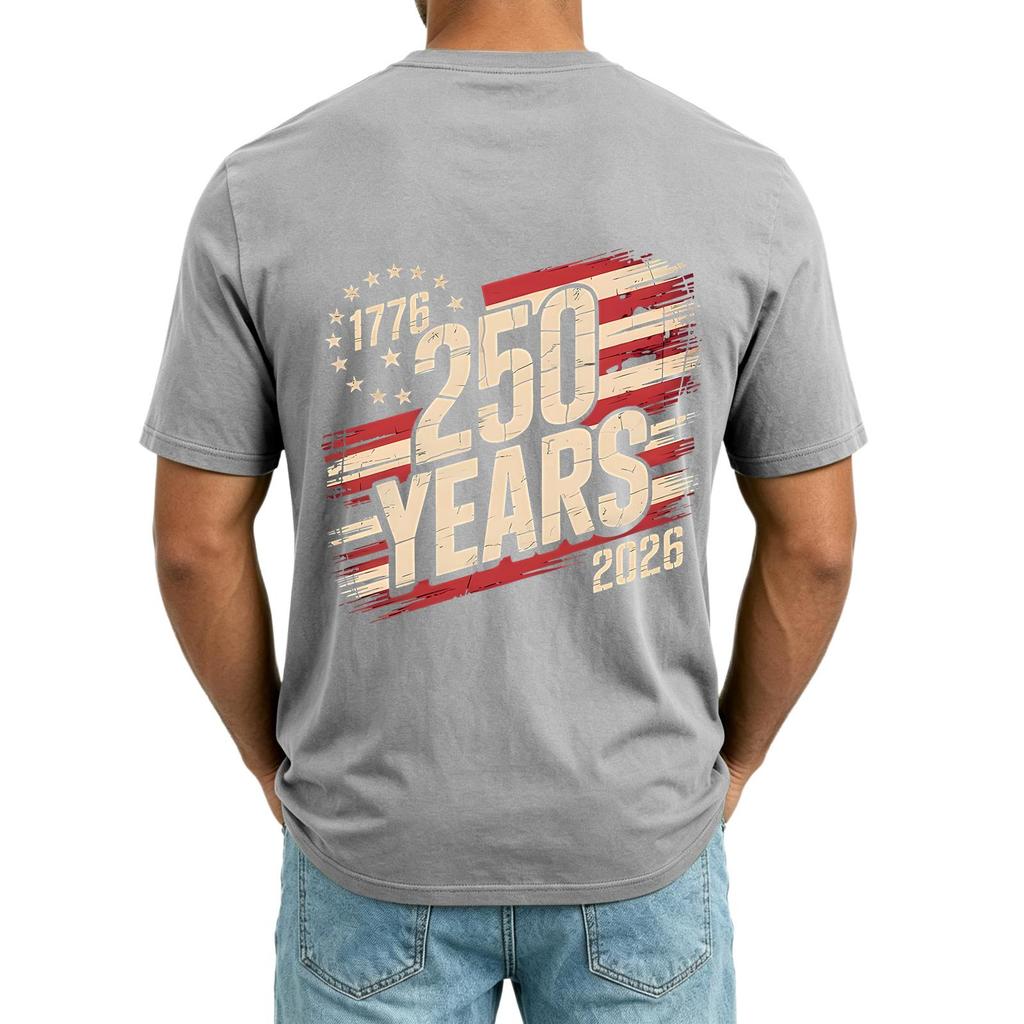 Men V Neck Short Sleeve T Shirt with Independence Day Print Casual Loose Fit Top Pocket Design Comfortable Material