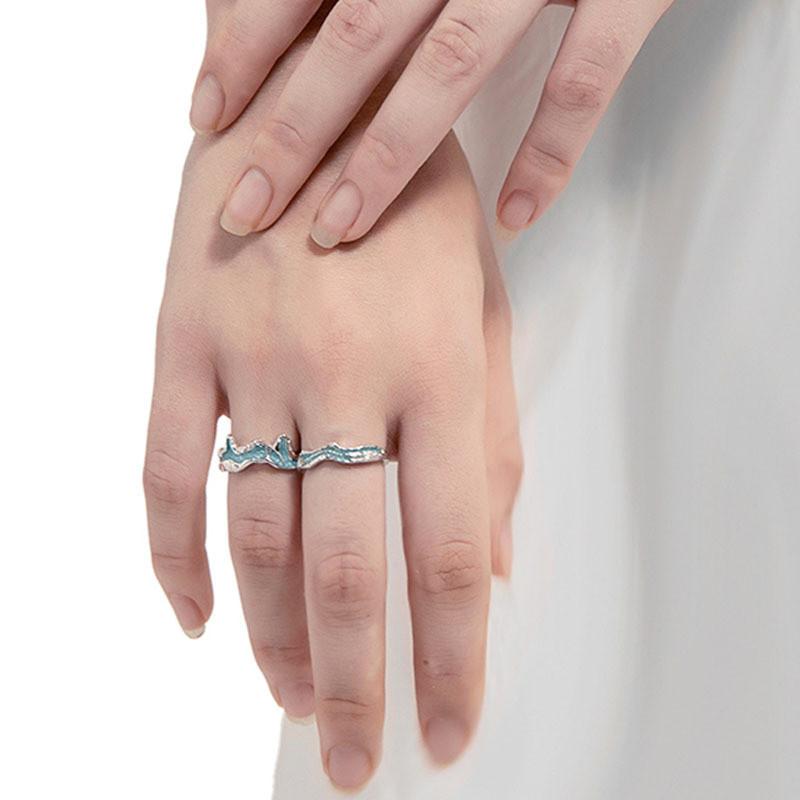 Einzigartiger Verstellbarer Offener Fingerring Für Damen Stilvolles Geometrisches Design Kupfer Modeaccessoire