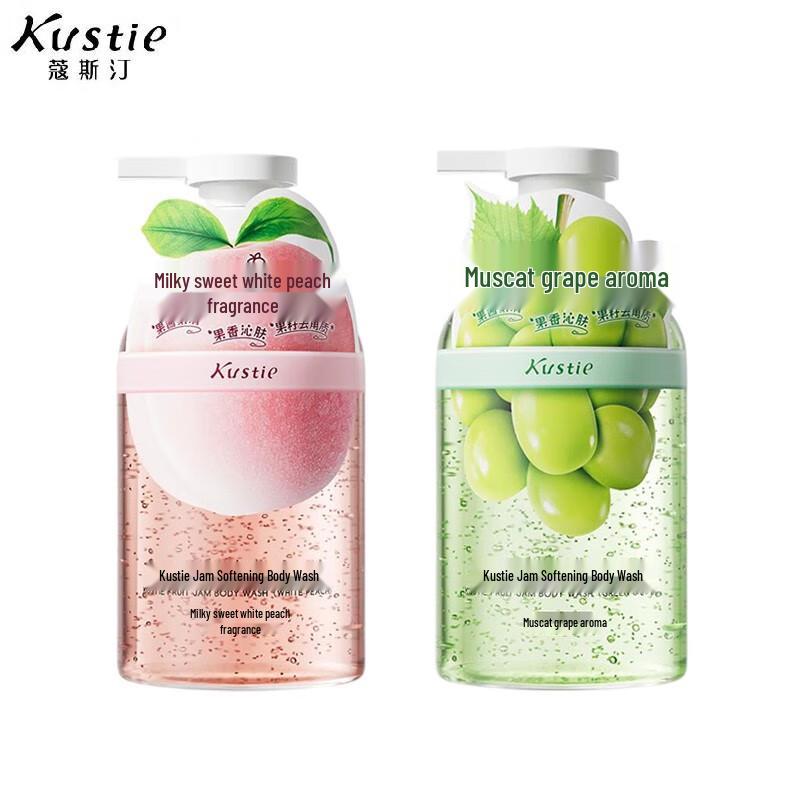 

KOSEQTIN White Peach & Green Grape Jam Body Wash 900g 2-Pack