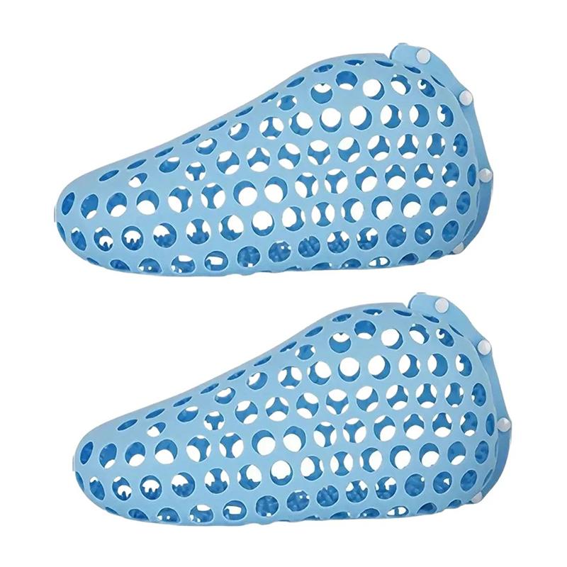 

1 пара силиконовых сумок для стирки обуви, защитный многоцветный чехол для обуви, антидеформационный чехол для стиральной машины синий