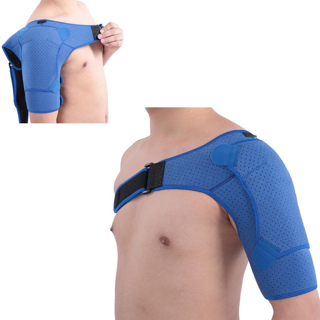 Shoulder Improved Pressurized Punched Breathable Shoulder Protector Small Size (28‑38in) Blu
