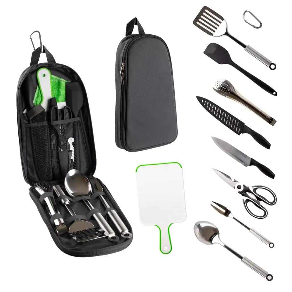 Adventure Ready Complete Outdoor Kitchen Set Ultimate Portable Camping Cooking Kit with Compact Carry Case for Hikers Travelers