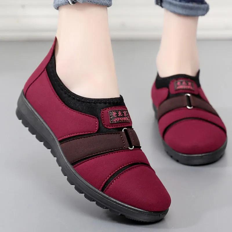 sapatos femininas women classic round toe high quality anti skid slip on flat shoes zapatos de mujer lady brown loafers ga250