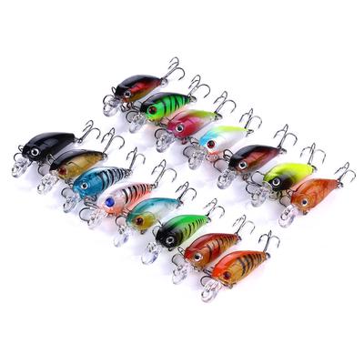 1 Stück Mini Laser Crankbait Angelhaken Forelle Bass Hecht Angelköder Wobbler Zubehör