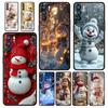 Christmas Snowman Phone Case For Oppo A17 A31 A54 A57 A78 A79 A98 Find X5 X6 Reno 6 7 8 10 11 12 13 F Pro 5G Soft TPU Cover Bags