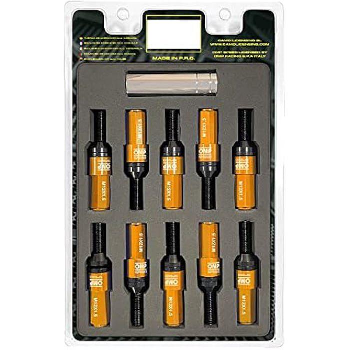 Vis Performance - OMP - M12X1.5 - Aluminium 7075 - Hex 17-19 - Lot de 20+1 arancione