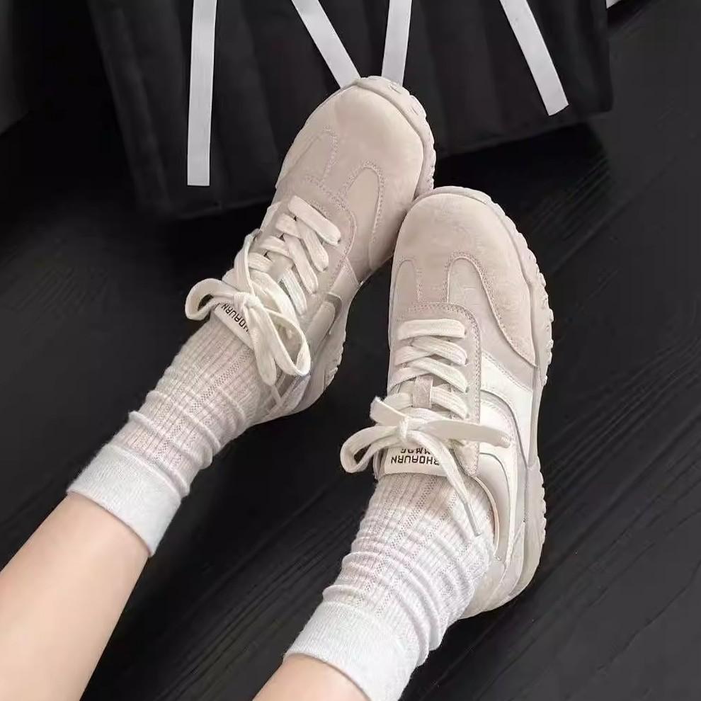 Leather shoes women's spring new board shoes light soft sole not tired feet breathable comfortable fashion casual shoes