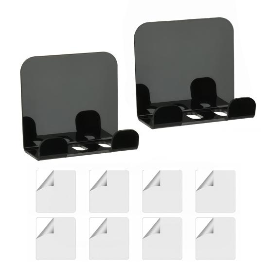 

2Pcs Wall Mount Phone Holder Bedside Smartphone Charging Stand Phone Stand with Charging Holes Compatible with Most Phones And Mini Tablets