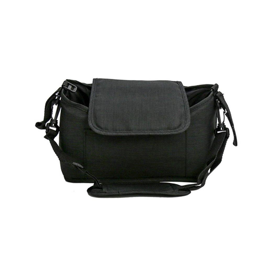 Multifunctional Baby Stroller Organizer - Large Capacity Mummy Shoulder Bag with Milk Bottle Holder