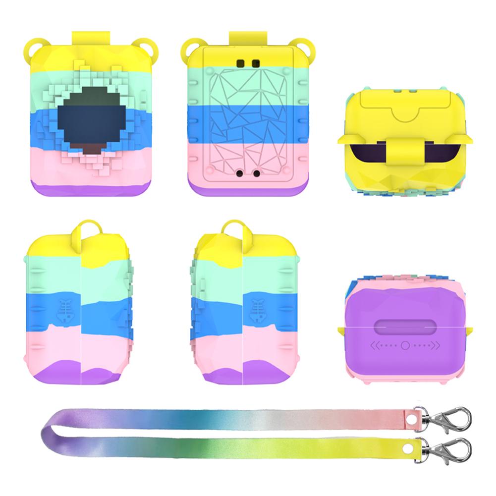 Protective Case for Bitzee Magicals Interactive Toy Digital Pet Silicone Protective Cover With Lanyard Carrying Bag Accessories