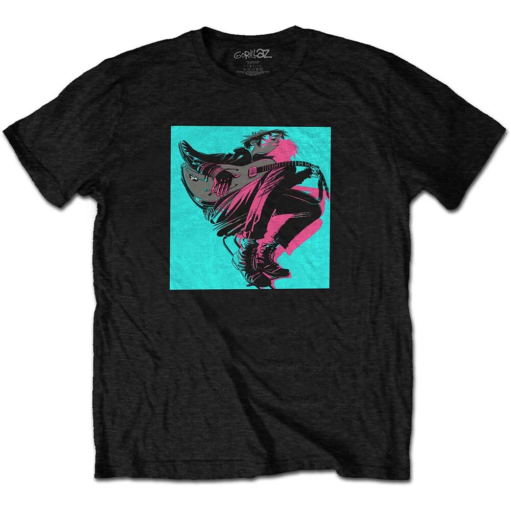 Gorillaz - Now Now Logo with Back Print - Black t-shirt M
