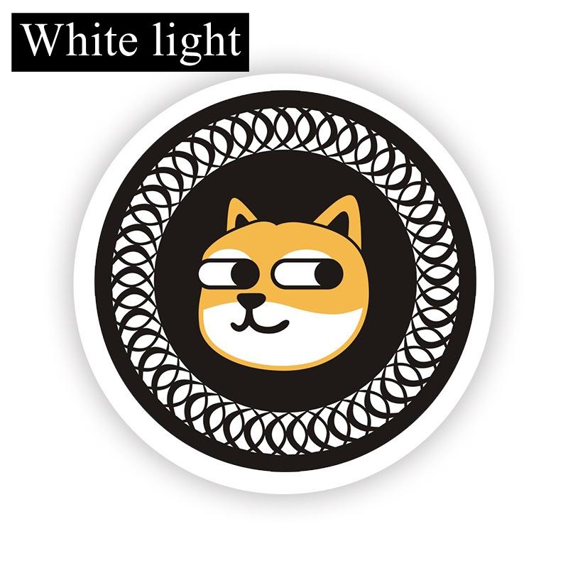 New motorcycle three-color reflective circular reflective plate, electric vehicle LED daytime running turn warning light modific