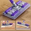 Lazy Mop 360 Rotate Electrostatic Dust Remover Telescopic Pole Reusable Cleaner Household Wet And Dry Rotating Absorbent Mop