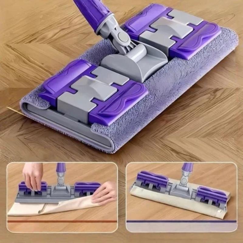 Lazy Mop 360 Rotate Electrostatic Dust Remover Telescopic Pole Reusable Cleaner Household Wet And Dry Rotating Absorbent Mop