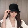 Women'S Hat Fedora Hat For Women Temperament Elegant Church  Autumn Winter Women'S Bow Hat High Quality Top Hat Wedding
