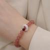 Natural Strawberry Crystal Bracelet Bangles Women Fashion Jewelry Accessories Gift