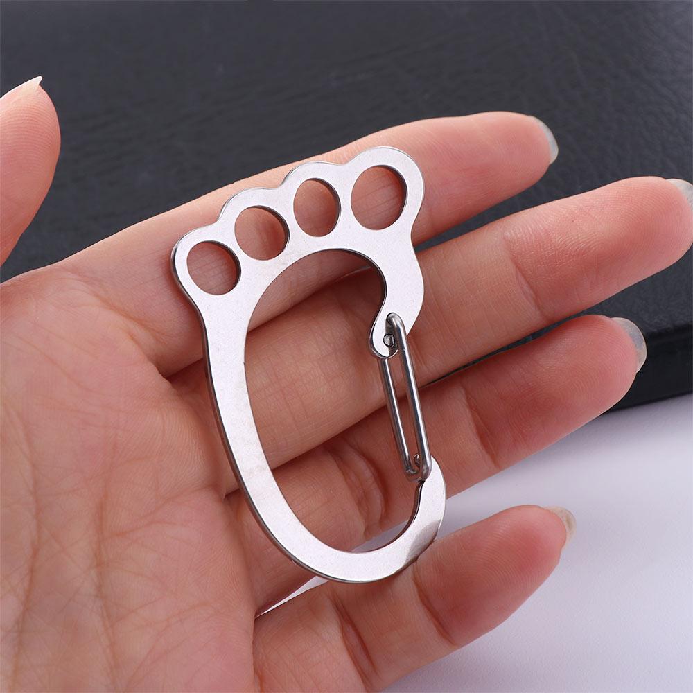 Easy Removal Key Ring Multi-Ring Key Ring With Buckle Cute Kitten Key Holder For Men Women