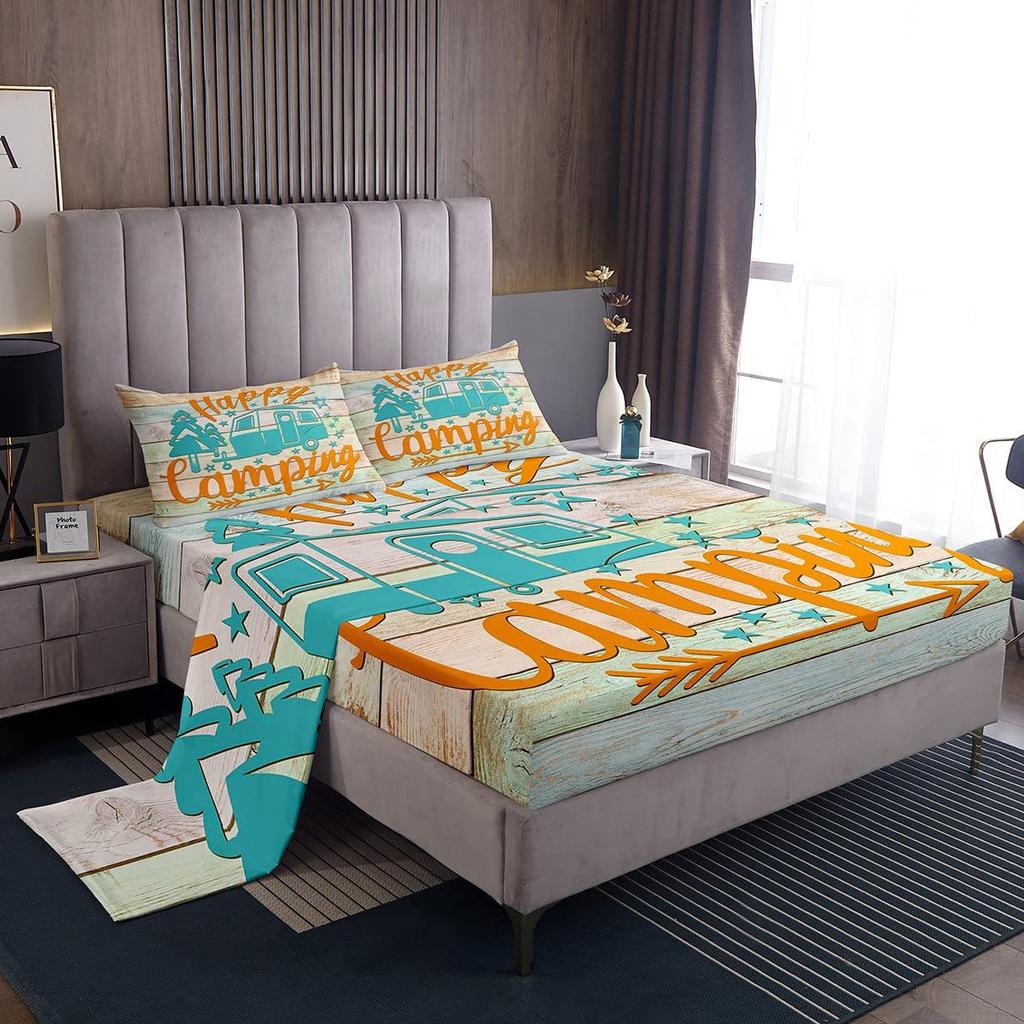 Rat Rodent Pattern Bed Hat Four-Piece Bedding Set Bedroom Dormitory Bedding Decoration