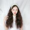 Wigs Women's Long Hair Corn Perm Headband Half Head Net Red Goods Integrated Non-trace Wool Roll Wig Set
