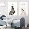 Tier Poster und Drucke Rabbite Giraffe Schwein Panda Löwe Leinwand Malerei Kinderzimmer Wand Kunst Nordic Bild Kinderzimmer Dekoration