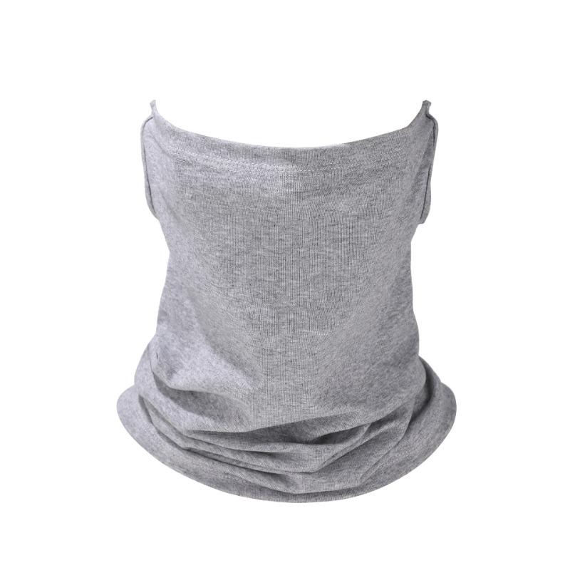 Sunscreen Ear Mask Headscarf Men's Solid Color Cotton Neck Cover Outdoor Cycling Fishing Breathable Scarf