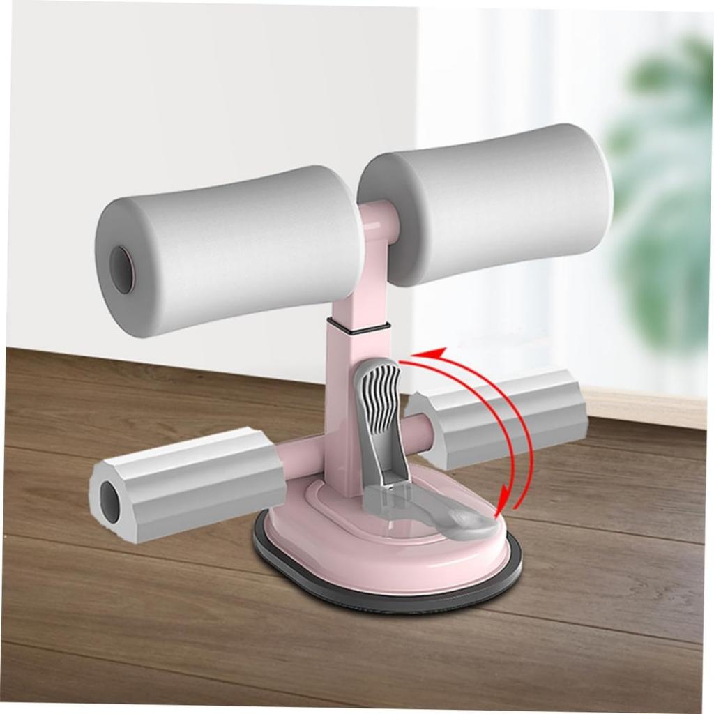 Fitness Bar Sit-up Tool Natural Rubber Training Tool Waist Belly Exercise Grey