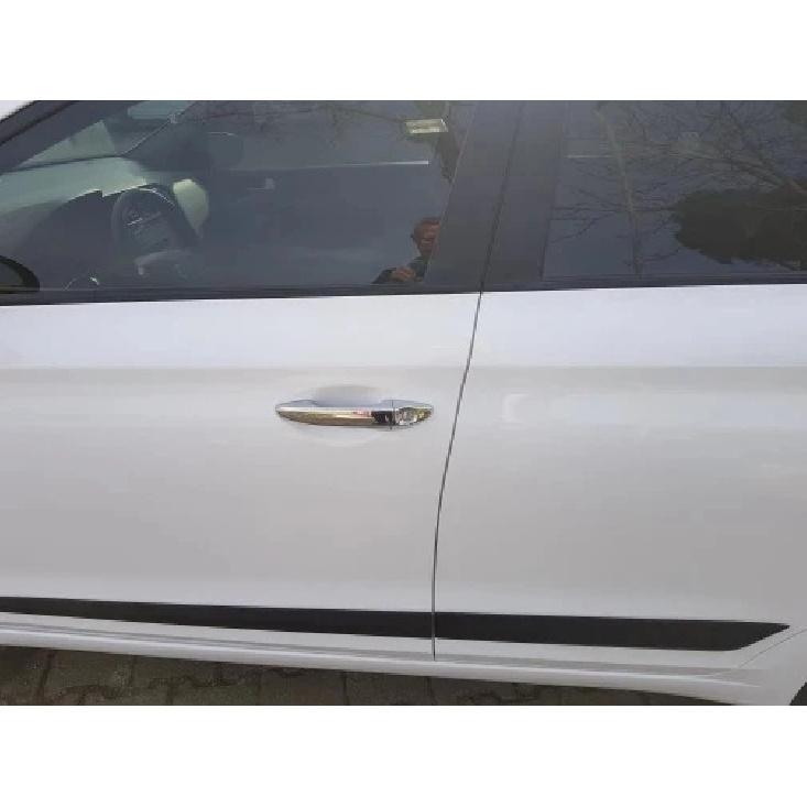 Pour Hyundai i20 Coupe Active GB MK2 2015 - 2018   Couvercles de Poignée de Porte Moulure Autocollant ABS Chrome Accessoires de Style de Voiture