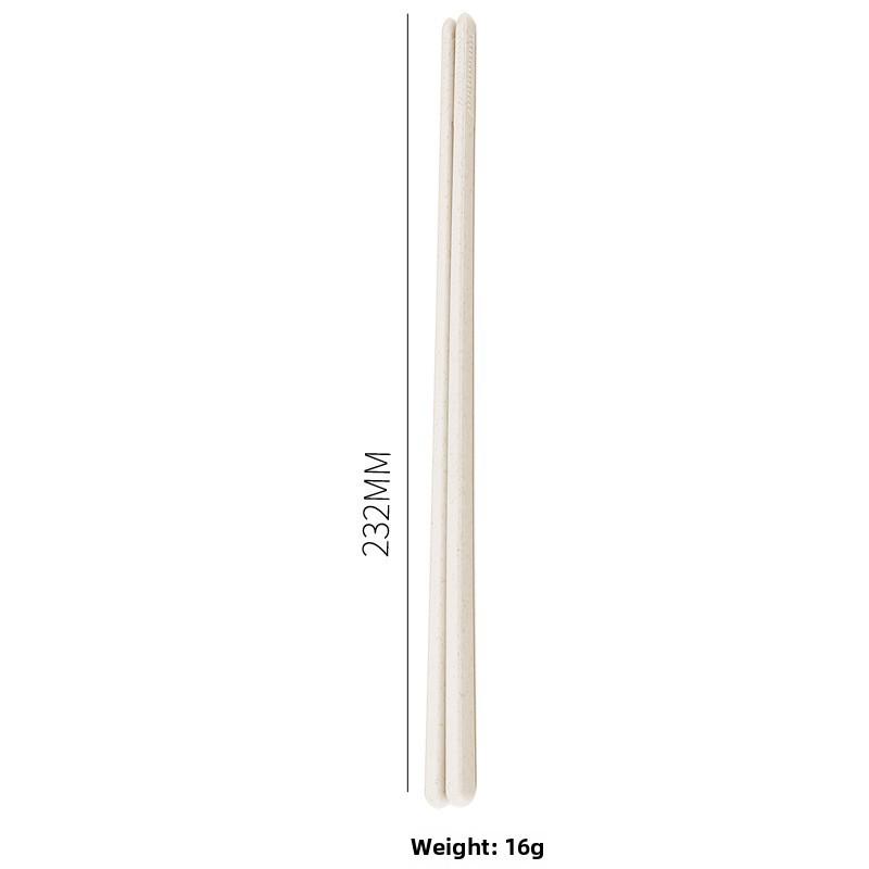 Ensemble de vaisselle portable pliable en blé: Baguettes pliantes créatives, Fourchette, Cuillère, Design en plastique adapté aux étudiants