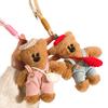 Brown Bear Plush keychain Luxury Bag Charm Cute Bear Keychain for Purse Handbags Bag Accessories Car Charms Teddy Bears Key Ring