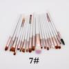 20-Piece Eye Makeup Brush Set: Includes Eyebrow, Foundation, Eyeshadow, Lip, and Contour Brushes.