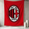Arazzo da Parete AC Milan Appeso Estetico a Parete Coperta in Tessuto Stampato Arazzi Decorativi per Camera da Letto Soggiorno Decorazioni per la Casa