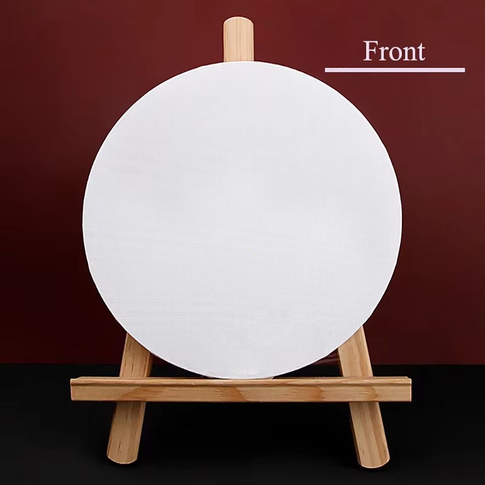1Pcs Pure Cotton Drawing Panels Blank Painting Boards Durable Round Painting Canvas