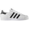 Adidas Originals Superstar Comfortable Versatile Low-Top Sneakers Unisex Sneakers White Black BZ0198