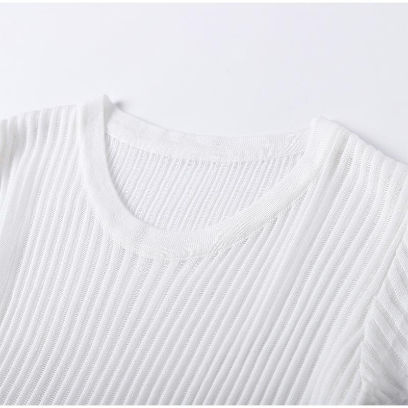 Сексуальная прозрачная женская футболка — фото 11