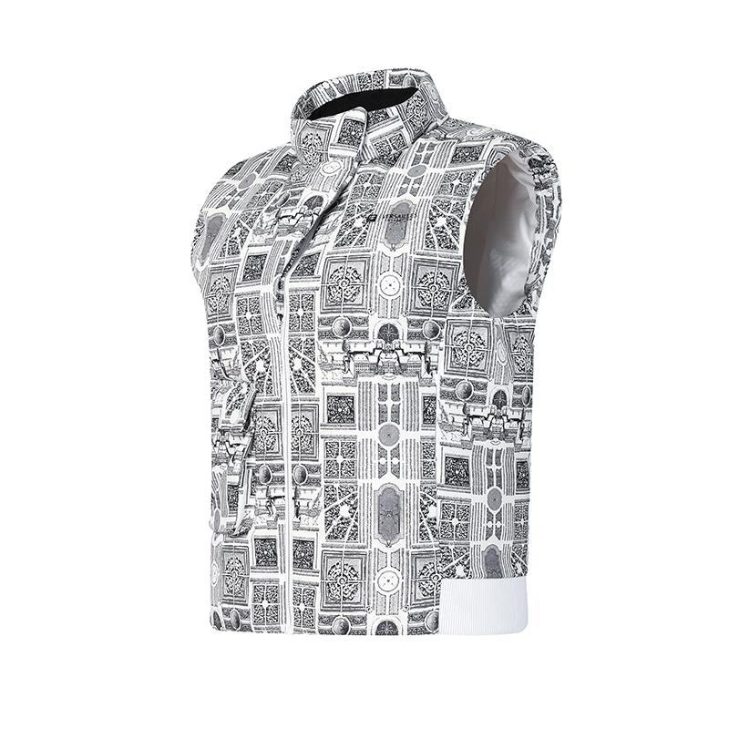 Fila Golf Series Full Print Fashion Warm Vest Women Vests A11W445928FZA