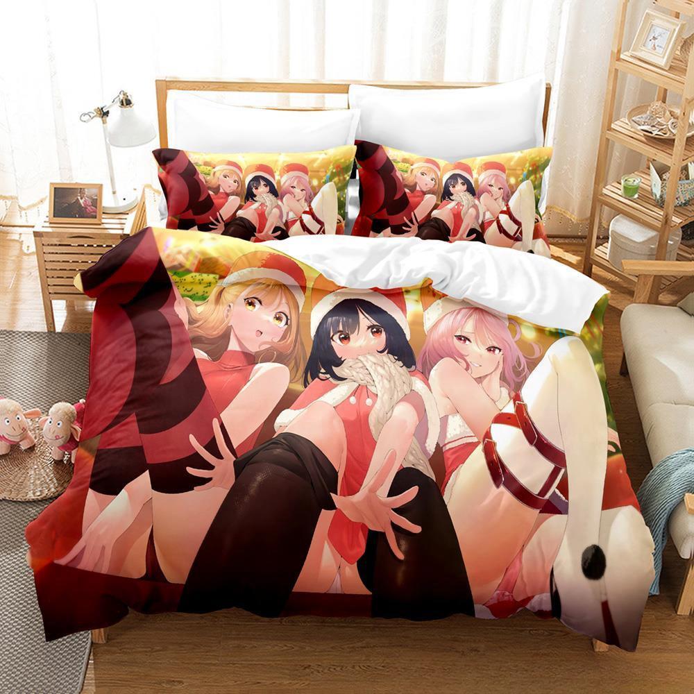 

3d Print Kawaii Anime My Life As Inukai-san’s Dog Bedding Set Cartoon Anime three-piece Set Adult Kid Bedroom Duvet Cover Sets EU single(135x200cm)