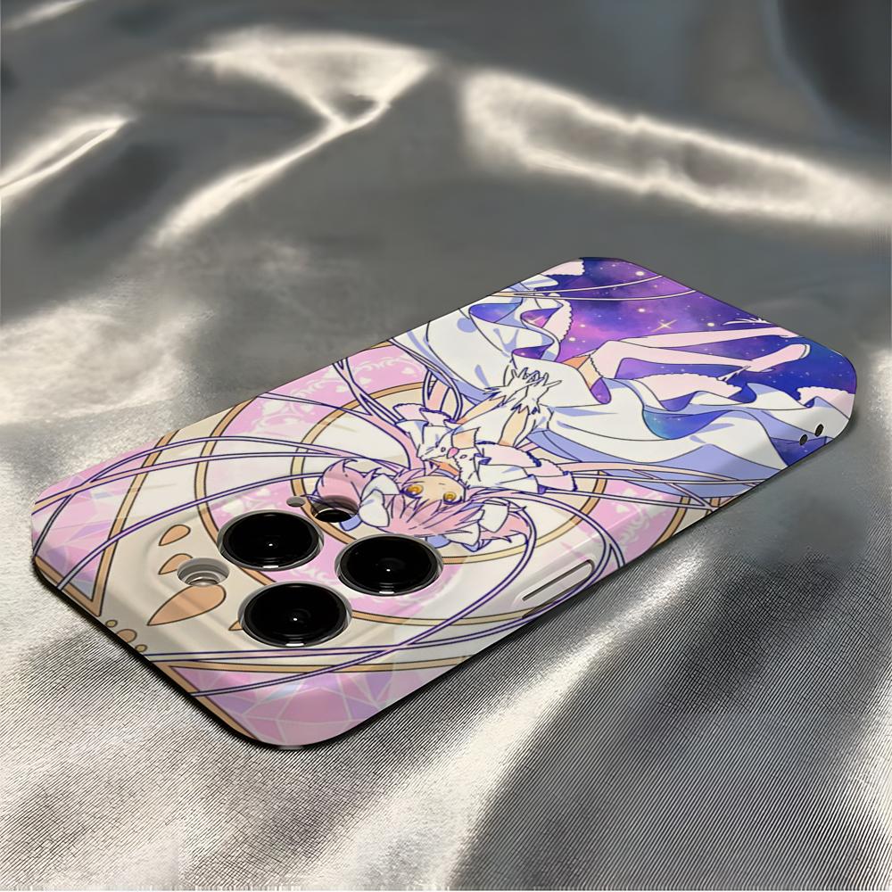 Magi Madoka Magica Phone Case For IPhone 16 Pro Max 15 14 13 12 11 Pro11 Mini 2025 16 Glossy HD Film Cover