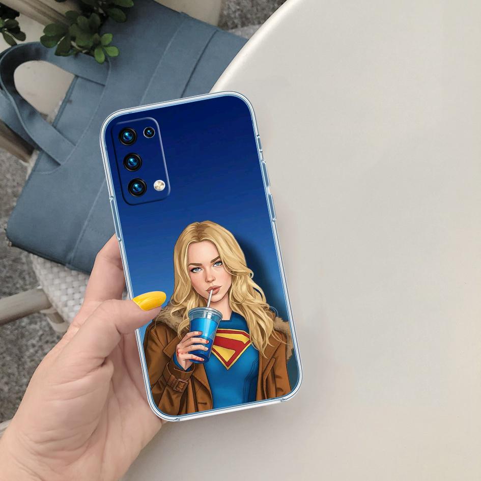 PP60 Supergirl Transparent Phone Case for Motorola Moto G40 G04 G05 One Ace Action Fusion + Plus Hyper Macro Vision Zoom