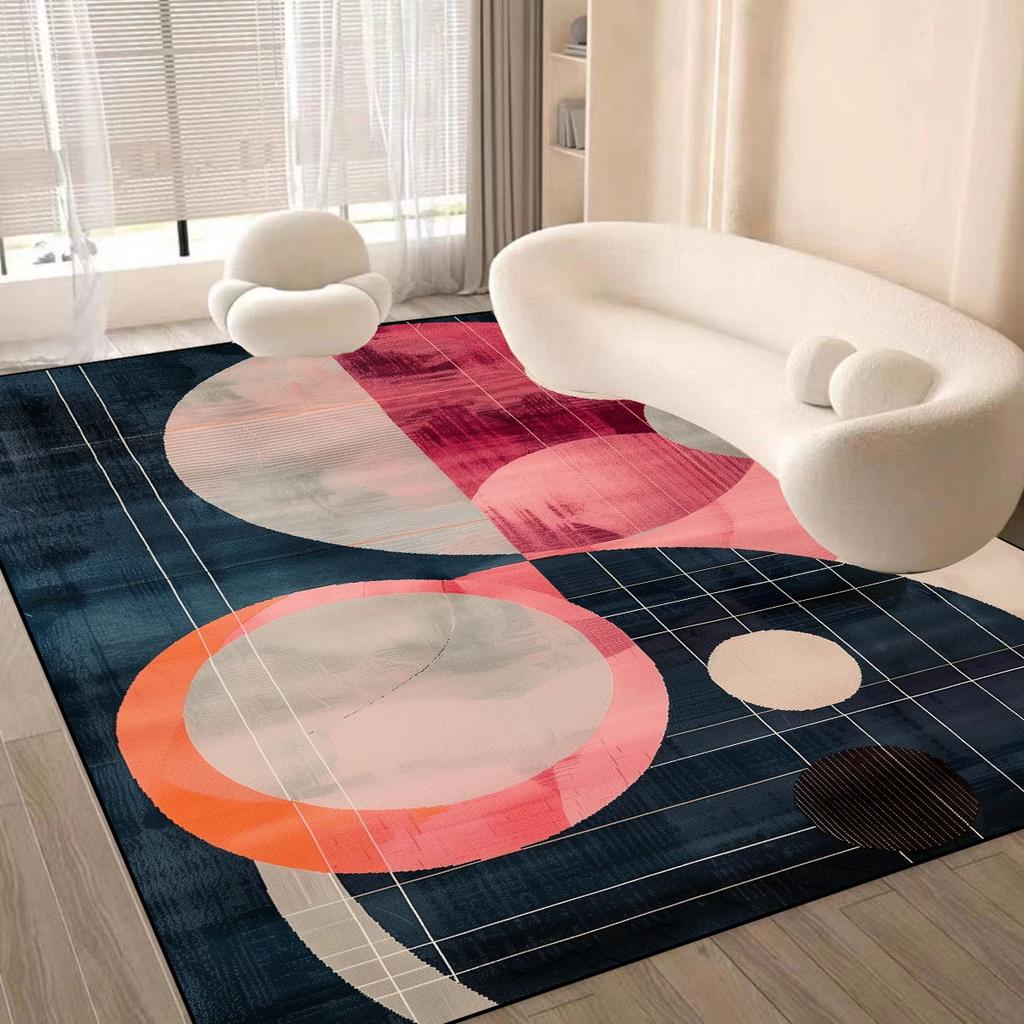 Nordisch Roze Geometrisch Vloerkleed Antislip Luxe Tapijt voor Woonkamer Bank Slaapkamer Vloermat Moderne Huisdecoratie