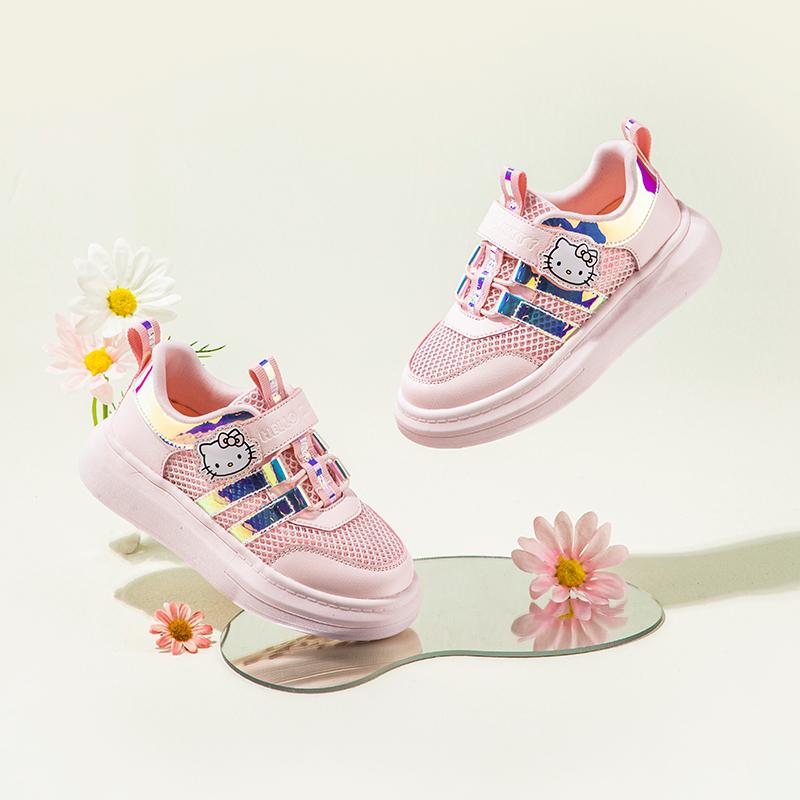 Kaiti Cat Children's Shoes 2026 New Summer Girls' Mesh Breathable Lightweight Children's Sandals