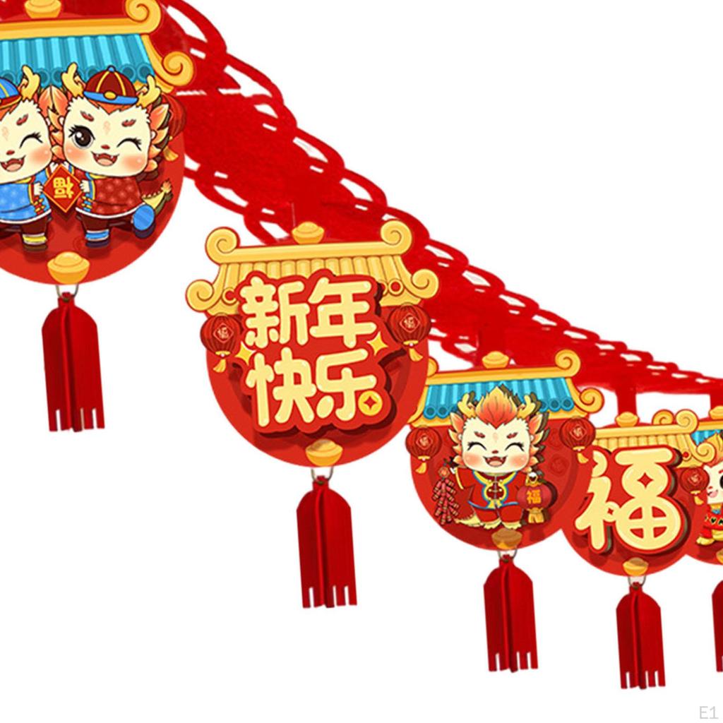 Chinese Dragon Year 118inch Hanging Garland Spring Festival Ornament for Resraurant Durable