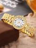 2-piece Fashionable Round Versatile Design, Light Luxury Women's Watch, Women's High-end Feel, Business Temperament