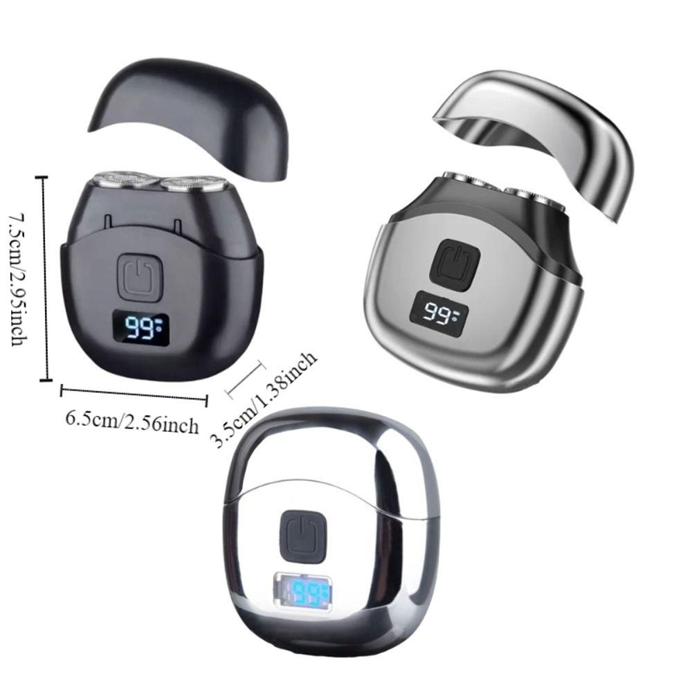 Waterproof Electric Shaver Digital Display Rechargeable Razor Travel Pocket Razor  Business Trip