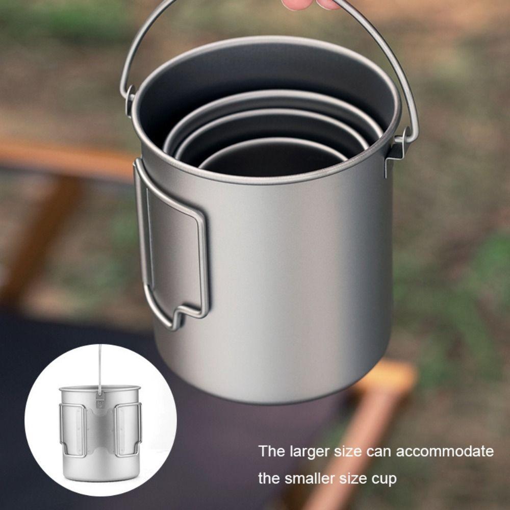300ML/450ML/750ML Beer Cup Titanium Camping Picnic Mug Lightweight Outdoor Water Cup  Camping
