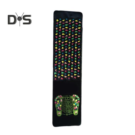 

Массажный коврик для рефлексотерапии стоп, снятие боли в ногах, расслабление мышц, для детей и взрослых, противоскользящий складной акупрессурный коврик, портативный инструмент для массажа при ходьбе по камням L