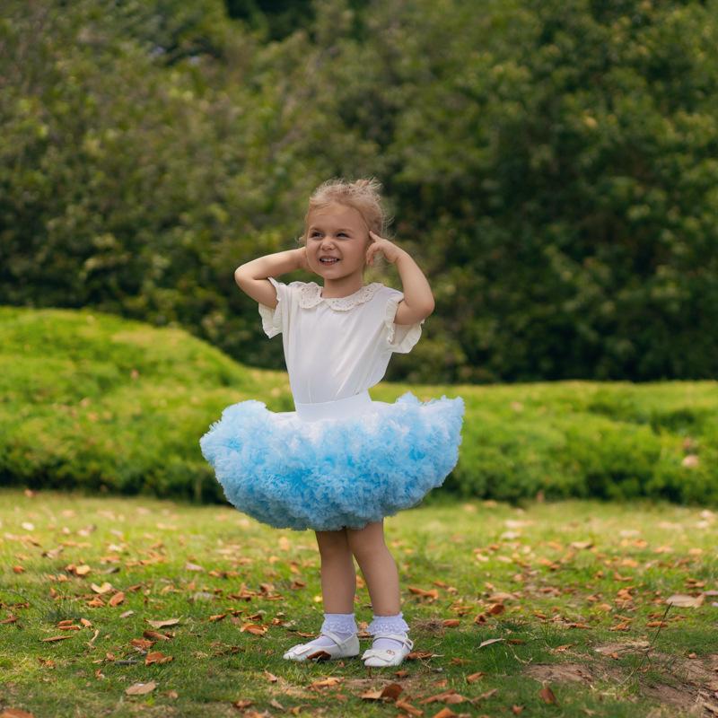 Girls' Fluffy Tutu Skirt: Summer Toddler Cheerleading Costume